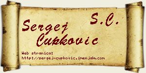 Sergej Čupković vizit kartica